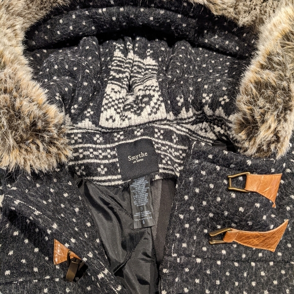 SOLD - Smythe Fair Isle Wool Coat - Picture 7 of 11